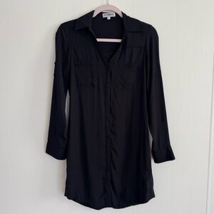 Express Black Long Sleeve Dress